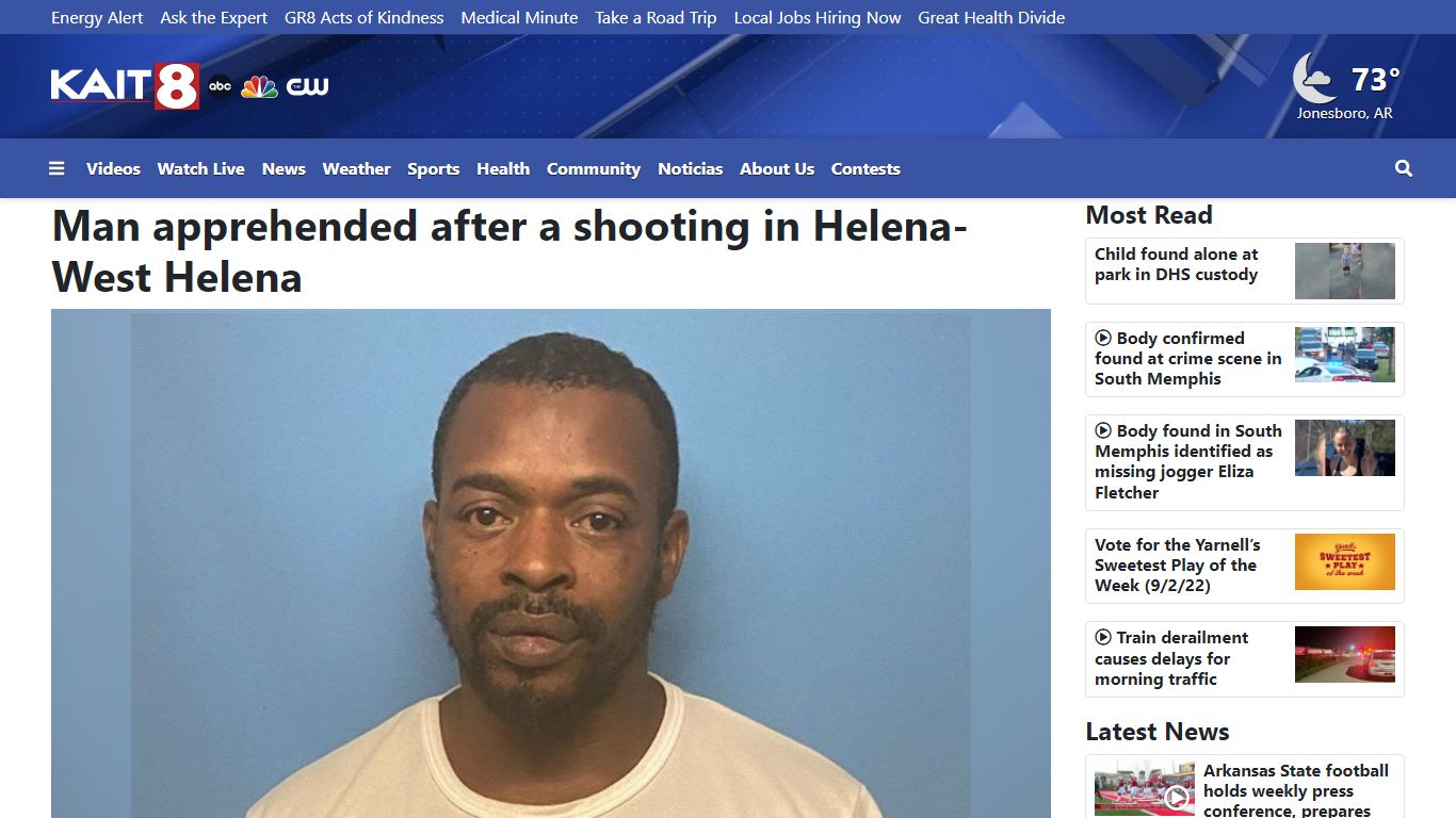 Man apprehended after a shooting in Helena-West Helena